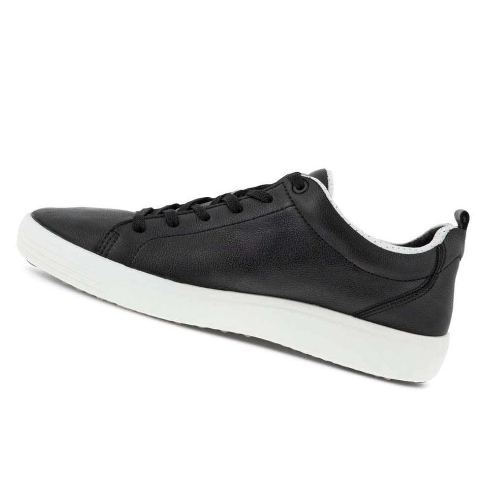 Ecco Soft 7 Craze Joggesko Herre Svarte Hvite | NO 631YXF